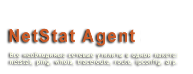 NetStat Agent 3.6 - все сетевые утилиты в одной программе: netstat, ping, whois, traceroute, route, ipconfig, arp.